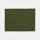 Schotse Clan Menzies Rood Groen Classic Tartan Fleece Deken (Voorkant (Horizontaal))