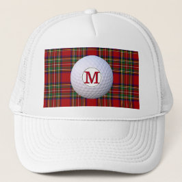 Schotse Clan Monogram Royal Stewart Tartan Plaid Trucker Pet