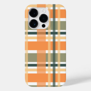 Schotse clan plaid oranje groen geruit geruit  Case-Mate iPhone 14 pro hoesje