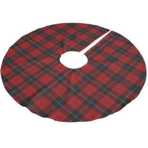 Schotse Clan Ramsay Ramsey Rood Zwart Tartan Kerstboom Rok