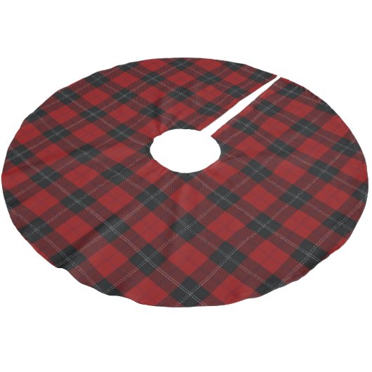 Schotse Clan Ramsay Ramsey Rood Zwart Tartan Kerstboom Rok (Gekanteld)