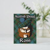 Schotse Clan Ross Tartan Briefkaart (Staand voorkant)