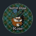 Schotse Clan Ross Tartan Dartboard Dartbord<br><div class="desc">Viel de grote Scottish Clan Ross met dit geweldige design.</div>