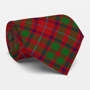 Schotse clan Shaw Letter S Monogram Red Tartan Stropdas
