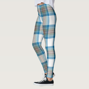 Schotse Clan Stewart Gedempte Blauwe Tartan Vrouwe Leggings