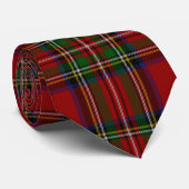 Schotse Clan Stewart Royal Tartan Stropdas (Opgerold)