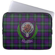 Schotse Clan Tartan en Wapen van de Baillie-famili