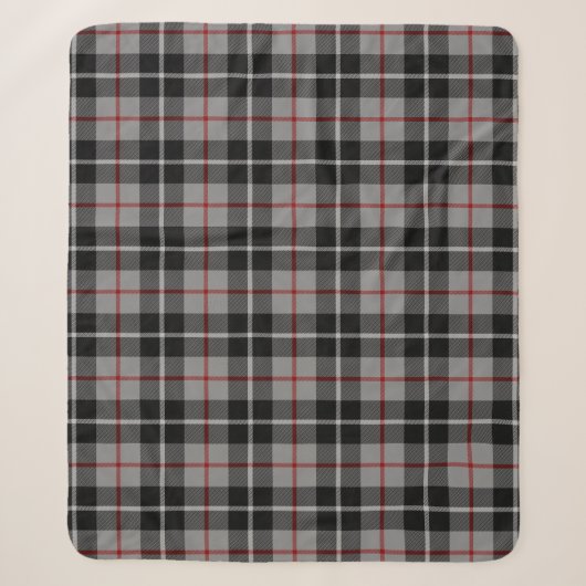 Schotse Clan Thompson Tartan Plaid Sherpa Deken (Voorkant)