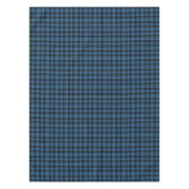 Schotse Clergy Blauw en Zwarte Tartan Tafelkleed (Voorkant)