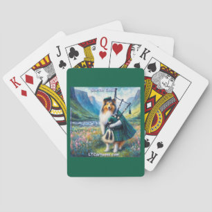 Schotse Collie Serenade – Doedelzakken & Schotse G Pokerkaarten