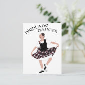 Schotse Country Danser Briefkaart (Staand voorkant)