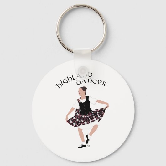Schotse Country Danser Sleutelhanger (Voorkant)