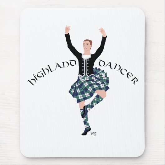 Schotse Danser Highland Fling Muismat (Voorkant)