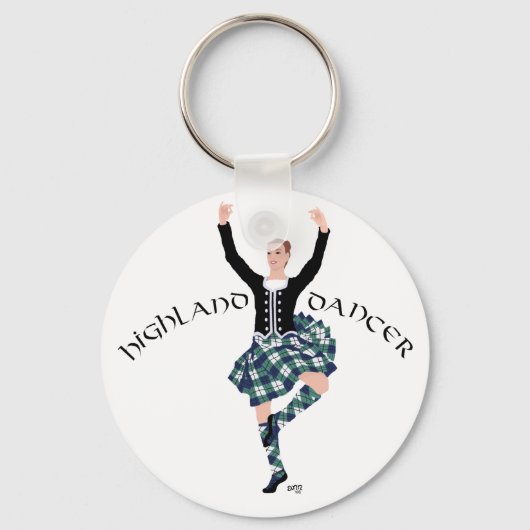 Schotse Danser Highland Fling Sleutelhanger (Voorkant)