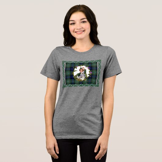 Schotse danseres distel T-shirt (Voorkant volledig)