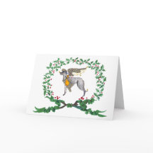 Schotse Deerhound blaft met JOY1