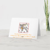Schotse Deerhound Bone Mot Kaart (Achterkant)