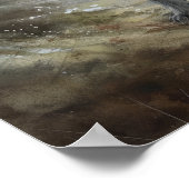 Schotse Deerhound Dog Art Print Poster (Hoek)