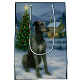 Schotse Deerhound Holiday Medium Cadeauzakje (Achterkant)