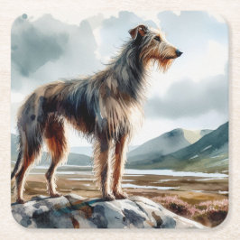 Schotse Deerhound Kartonnen Onderzetters