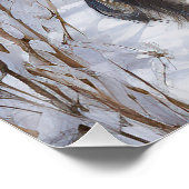 Schotse Deerhound Laat het sneeuwen Kerstmis Perfect Poster (Hoek)