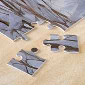 Schotse Deerhound Let It Snow Kerstmis Legpuzzel (Zijkant)