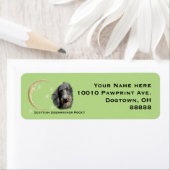 Schotse Deerhound, Maan en Sterren Etiket (Insitu)