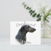 Schotse Deerhound Moeder 2 Briefkaart (Staand voorkant)