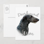 Schotse Deerhound Moeder 2 Briefkaart (Voorkant / Achterkant)