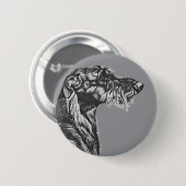 Schotse Deerhound Ronde Button 5,7 Cm (Voorkant /achterkant)