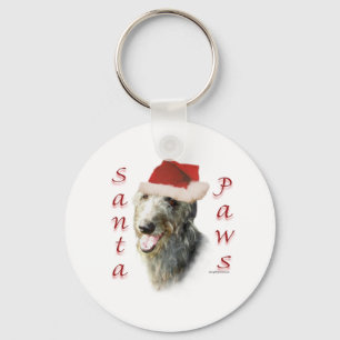 Schotse Deerhound Santa Paws Sleutelhanger