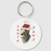Schotse Deerhound Santa Paws Sleutelhanger (Achterkant)