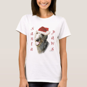 Schotse Deerhound Santa Paws T-shirt