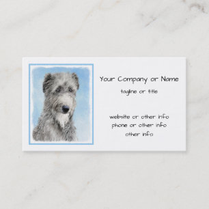 Schotse Deerhound-schilderij - Cute originele hond Visitekaartje