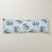 Schotse Deerhound Schilderij Grijs Originele Hond  Lichaamskussen (Achterkant)