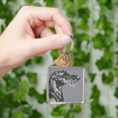 Schotse Deerhound Sleutelhanger (Hand)