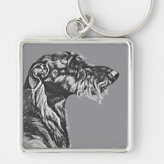Schotse Deerhound Sleutelhanger (Voorkant)