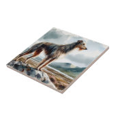 Schotse Deerhound Tegeltje (Zijkant)