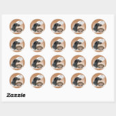 Schotse Deerhound Turkije Ronde Sticker (Vel)