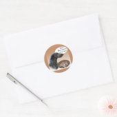 Schotse Deerhound Turkije Ronde Sticker (Envelop)
