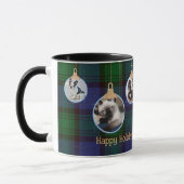 Schotse Delight Tartan FOTO Kerstmis Persoonlijk G Mok (Links)