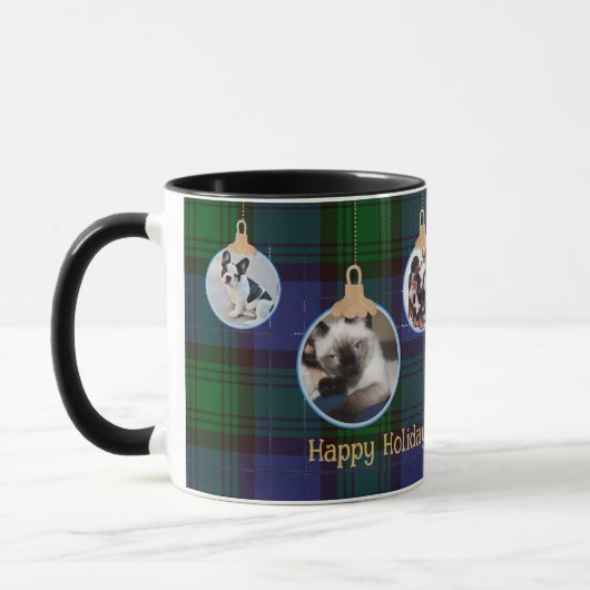 Schotse Delight Tartan FOTO Kerstmis Persoonlijk G Mok (Links)