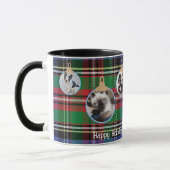Schotse Delight Tartan FOTO Kerstmis Persoonlijk G Mok (Links)