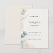 Schotse Distel Aquarel Save The Date Kaart (Voorkant / Achterkant)