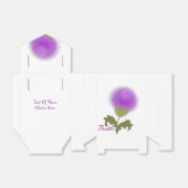 Schotse distel bloem embleem gepersonaliseerd bedankdoosjes (Uitgevouwen)