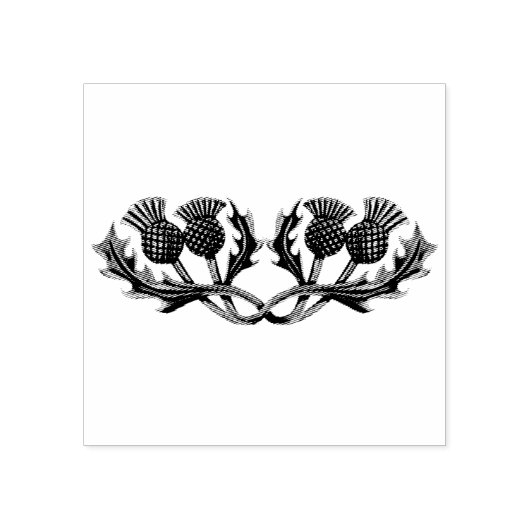 Schotse distel, bloem van Schotland Rubberstempel (Afrduk)