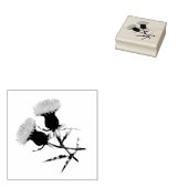Schotse distel, bloem van Schotland Rubberstempel (Gestempeld)