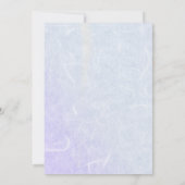 Schotse Distel Bloemrijke Proefdinermiddag Huwelij Kaart (Achterkant)