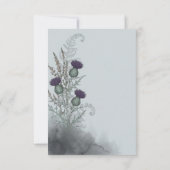 Schotse Distel Botanische Bewaar de Datum Save The Date (Achterkant)