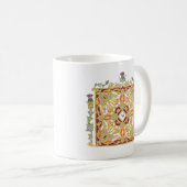 Schotse distel en kroon Keltische knoop en Initiaa Koffiemok (Voorkant rechts)